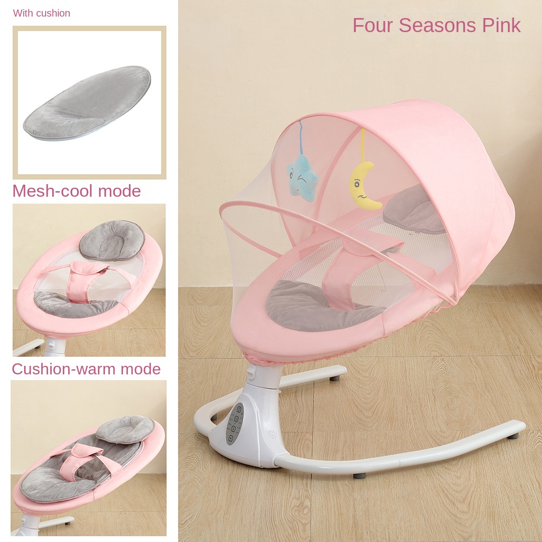 Baby Nursery Rocking Chair - เก้าอี้โยกเด็กไฟฟ้า 0-3 ปี เปลนอนเด็กแรกเกิด เก้าอี้นั่งสบายสำหรับเด็ก เก้าอี้ปรับเอนได้สำหรับเด็ก