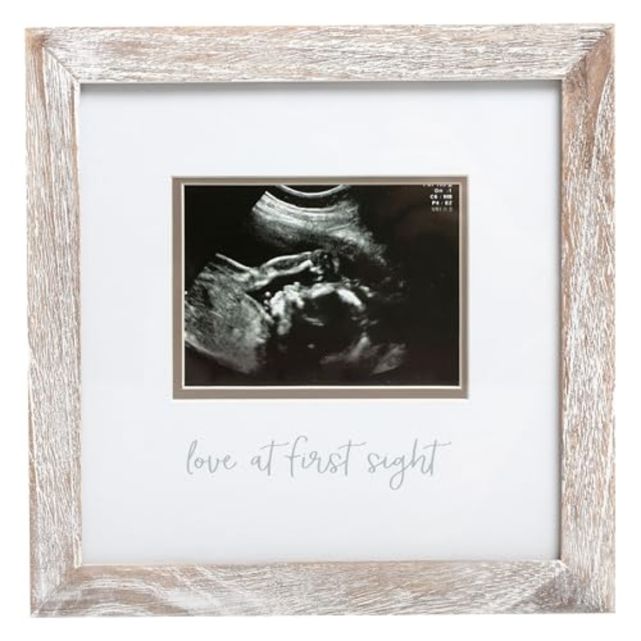 Baby Nursery Picture Frames - กรอบรูปภาพอัลตราซาวด์, ของที่ระลึกอัลตราซาวด์แบบไม่ระบุเพศ, ของขวัญสำหรับการตั้งครรภ์, ของตกแต่งงานเลี้ยงฉลองทารกและห้องเด็ก, รูปภาพขนาด 4