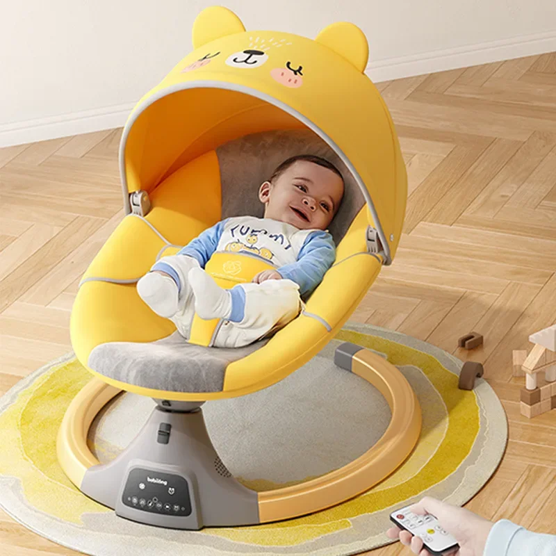 Baby Nursery Rocking Chair - เตียงโยกเด็ก, เก้าอี้โยกเด็ก, เก้าอี้ผ่อนคลาย, เตียงโยกเปลไฟฟ้าสําหรับทารก, เครื่องช่วยการนอนหลับทารกแรกเกิด