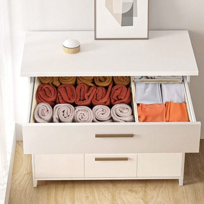 Baby Nursery Closet Organization - 12 ชิ้น/ชุด กล่องจัดระเบียบเสื้อผ้าในลิ้นชัก, กล่องจัดระเบียบตู้เสื้อผ้าสำหรับห้องนอนเด็กและห้องเก็บของ - กล่องจัดระเบียบเสื้อผ้าเด็ก
