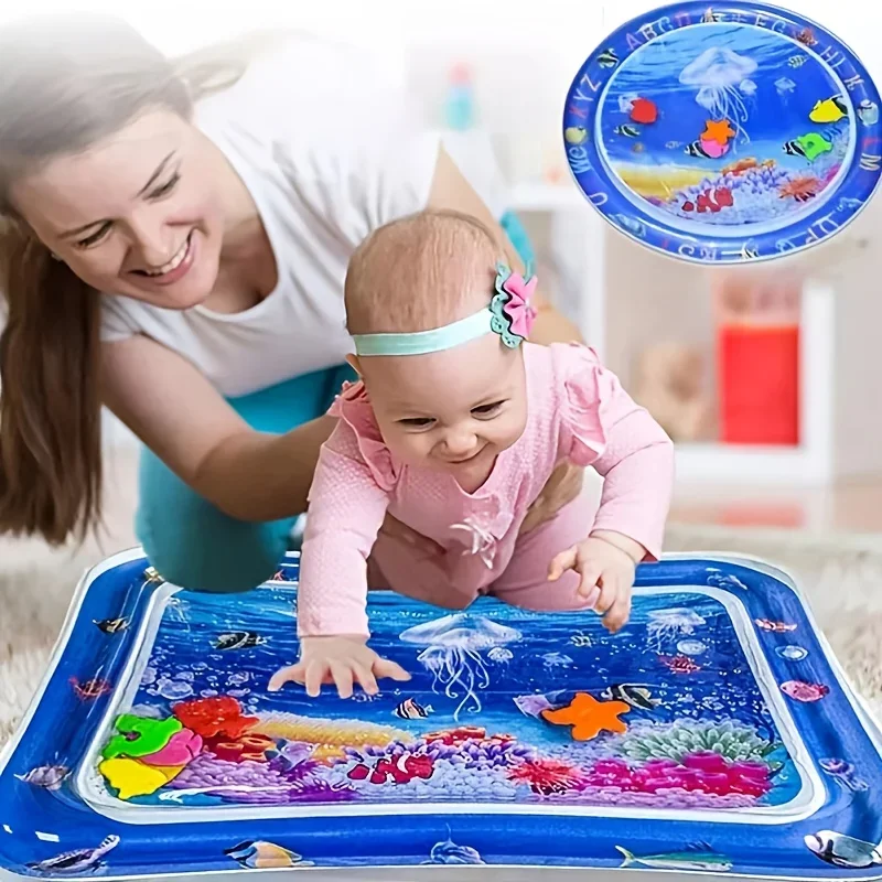 Baby Nursery Cushion - Infinno Inflatable Tummy Time Mat พรีเมี่ยมเด็กเล่นเสื่อเบาะน้ําทําให้พอง