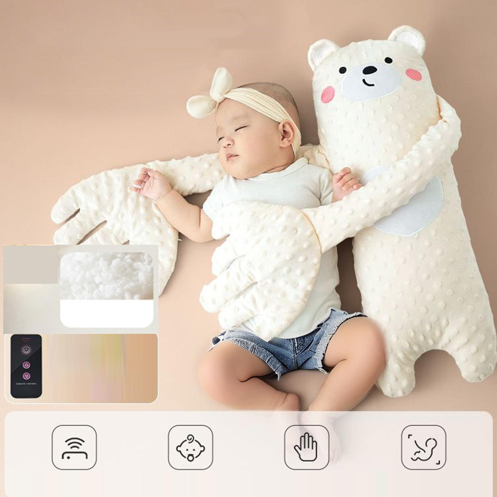 Baby Nursery Cushion - หมอนกระตุ้นการนอนหลับเด็กแบบตบติ๊กติ๊ก รูปทรงสัตว์น่ารัก พร้อมรีโมทคอนโทรล ตกแต่งห้องเด็กอ่อน