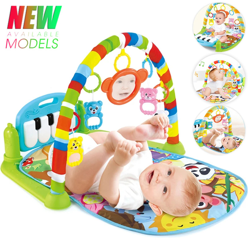 Baby Nursery Shelves - เพลงเด็กกิจกรรมยิมพรมเล่นเสื่อทารกแรกเกิดพรมเหยียบเปียโนคีย์บอร์ดทารกฟิตเนส Rack Playmat Crawling เกม Pad