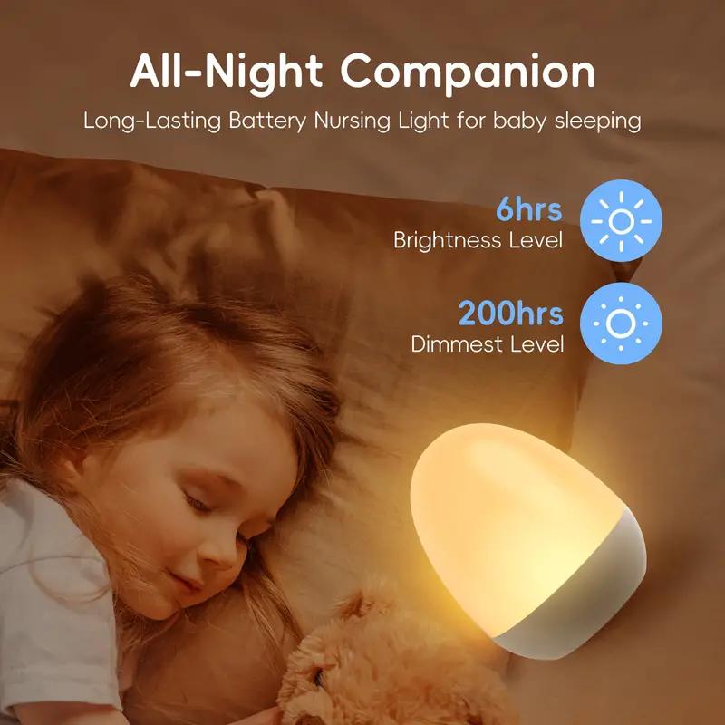 Baby Nursery Light - Touch Night Light สําหรับทารกเนอสเซอรี่แบบพกพาเด็กไข่ Nightlight โคมไฟ