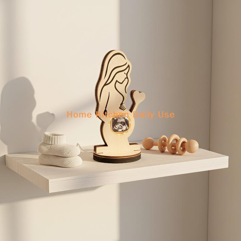 Baby Nursery Keepsake - ลูกบอลคริสตัลพกพาพร้อมไฟ LED สำหรับตกแต่งห้องเด็ก ของที่ระลึกอัลตราซาวด์สำหรับเด็กแรกเกิด ของขวัญสำหรับงานเลี้ยงฉลองทารก