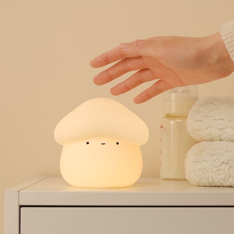 Baby Nursery Light - ไฟกลางคืนซิลิโคนรูปเห็ด 1 ชิ้น ชาร์จ USB ได้