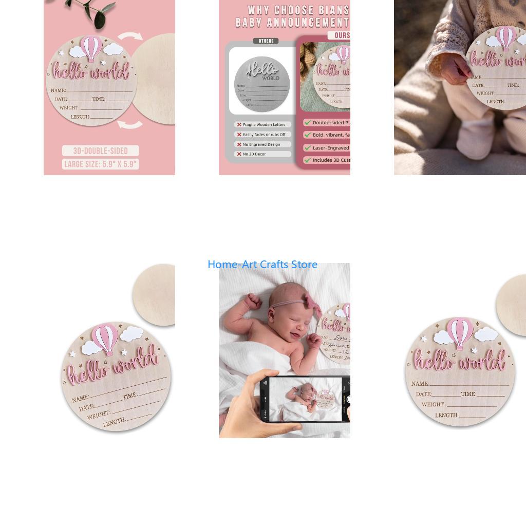 Y3NA ไม้ชื่อเด็กแผ่น Hello Wor - Baby Nursery Keepsake บทวิจารณ์และราคา