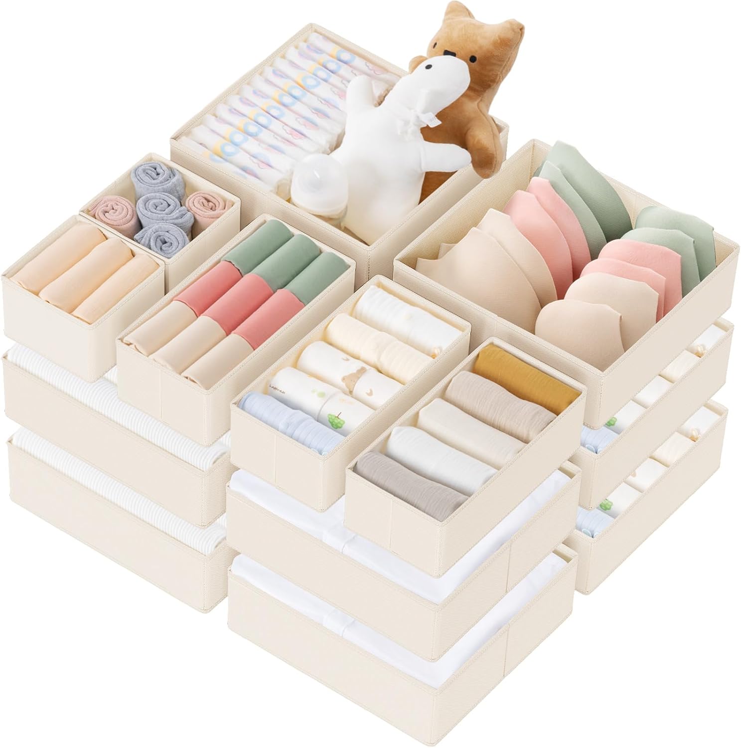 กล่องจัดระเบียบลิ้นชักสำหรับเส - Baby Nursery Closet Organization บทวิจารณ์และราคา