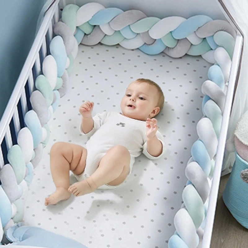 กันชนเตียงเด็กปมป้องกันเตียงเด - Baby Nursery Cushion บทวิจารณ์และราคา