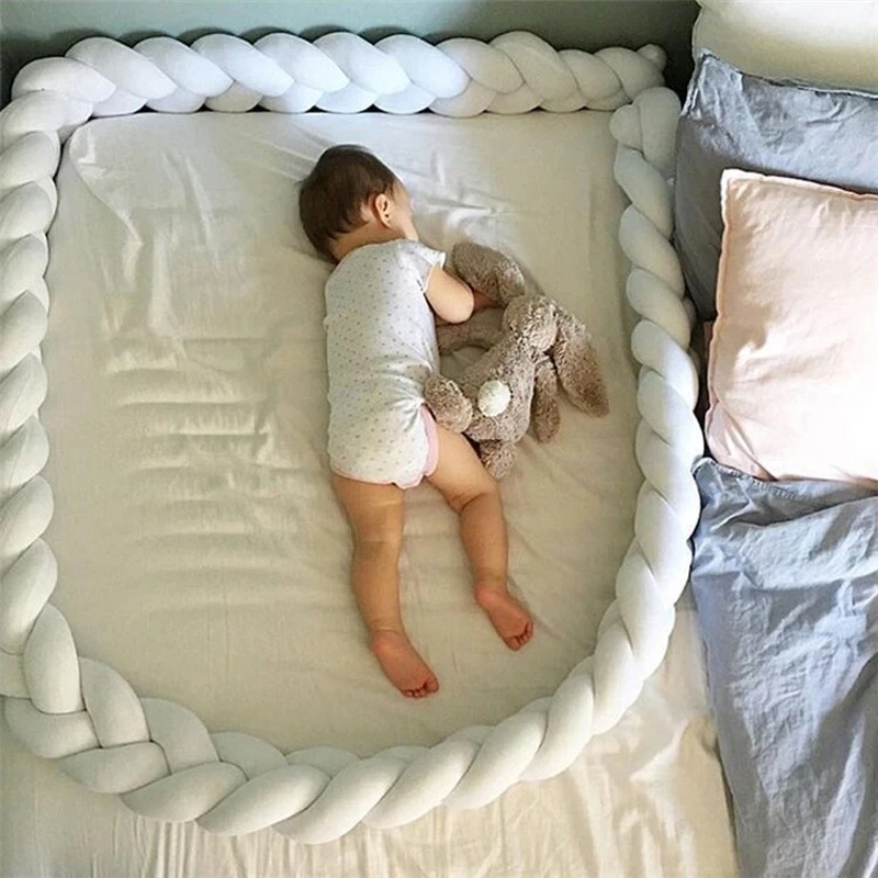 กันชนเตียงเด็กปมป้องกันเตียงเด - Baby Nursery Cushion บทวิจารณ์และราคา
