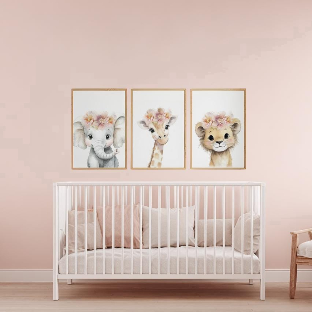 ชุดภาพตกแต่งผนังห้องเด็กผู้หญิ - Baby Nursery Pink บทวิจารณ์และราคา