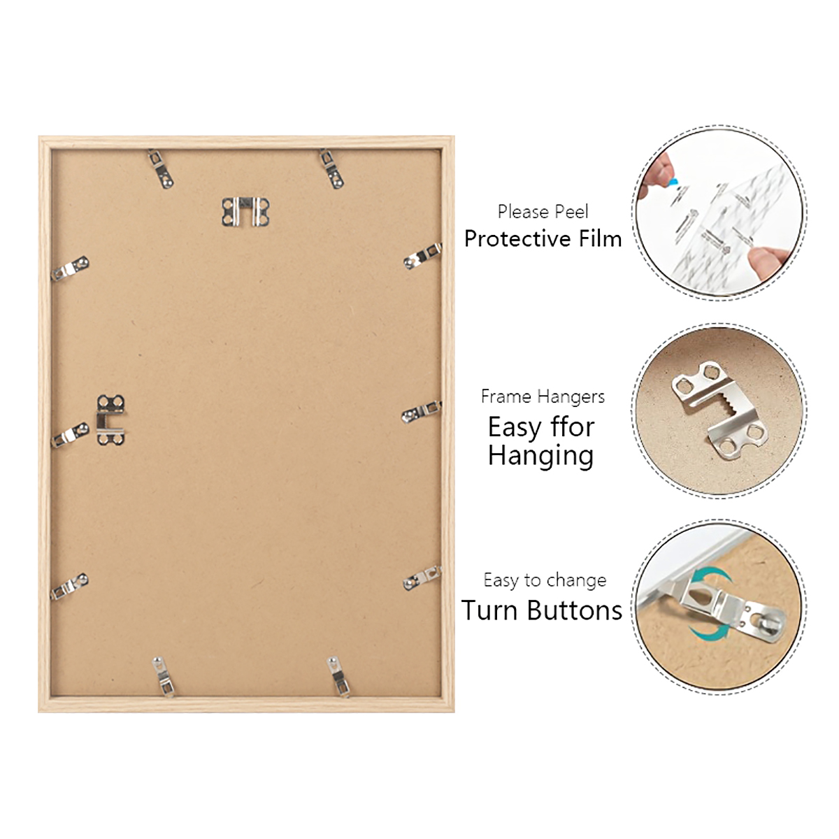 ภาพวาดผ้าใบที่กําหนดเองพร้อมกร - Photo Frame Baby บทวิจารณ์และราคา