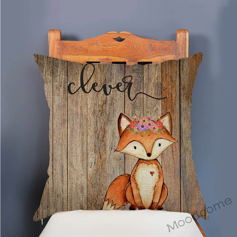ปลอกหมอนอิงลายสัตว์ป่าน่ารัก ผ - Baby Nursery Cushion บทวิจารณ์และราคา
