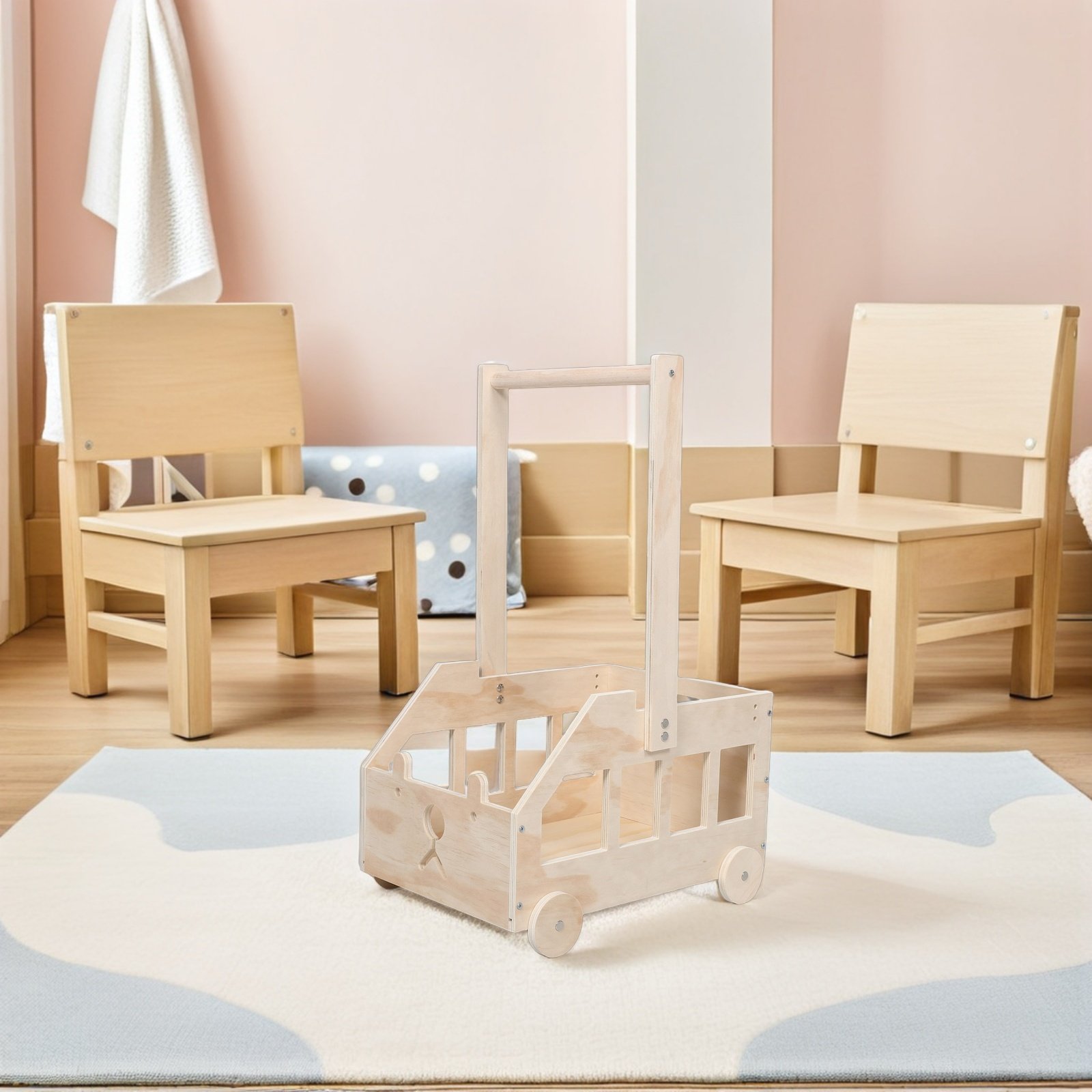 ตะกร้าเก็บของเด็กอ่อนแบบมีล้อ  - Baby Nursery Unisex บทวิจารณ์และราคา
