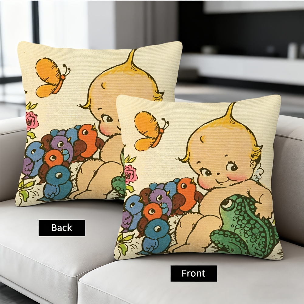 ปลอกหมอนอิงลายการ์ตูนกบเด็กน่า - Baby Nursery Cushion บทวิจารณ์และราคา