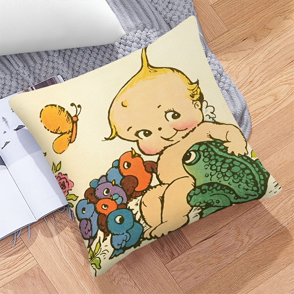 ปลอกหมอนอิงลายการ์ตูนกบเด็กน่า - Baby Nursery Cushion บทวิจารณ์และราคา