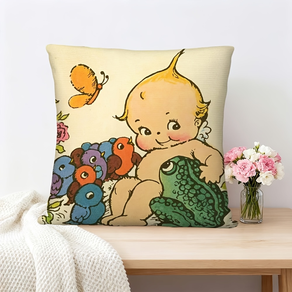 ปลอกหมอนอิงลายการ์ตูนกบเด็กน่า - Baby Nursery Cushion บทวิจารณ์และราคา