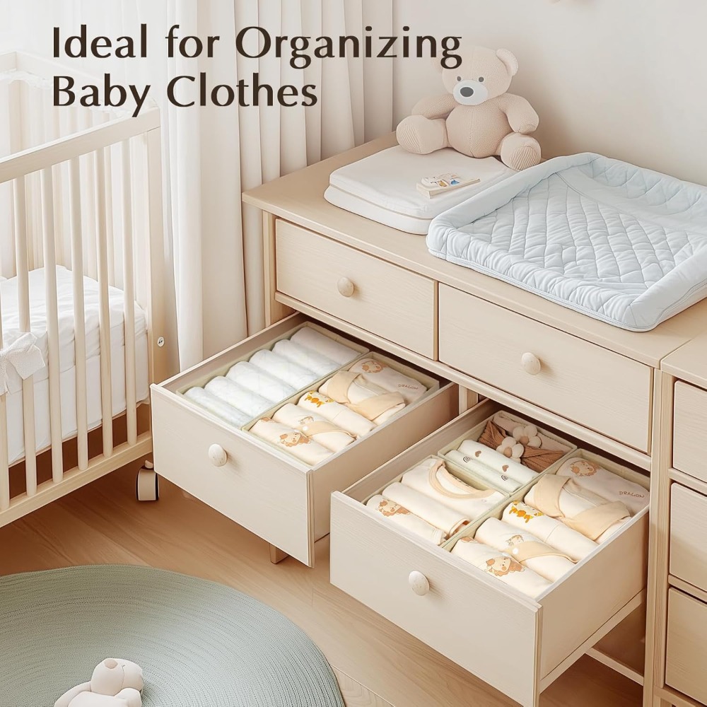 กล่องจัดระเบียบลิ้นชักสำหรับเส - Baby Nursery Closet Organization บทวิจารณ์และราคา