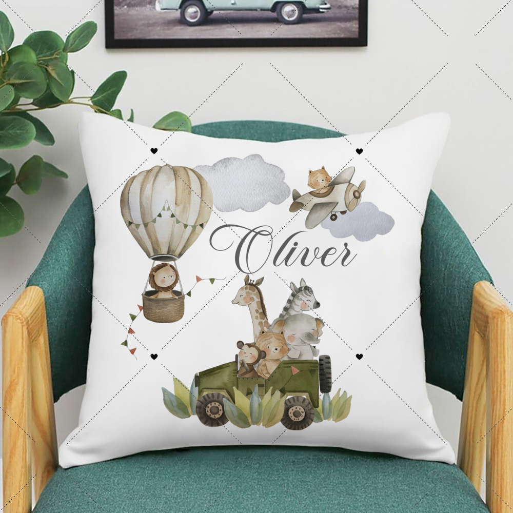 ปลอกหมอนพิมพ์ลายป่าไม้และสัตว์ - Baby Nursery Cushion บทวิจารณ์และราคา