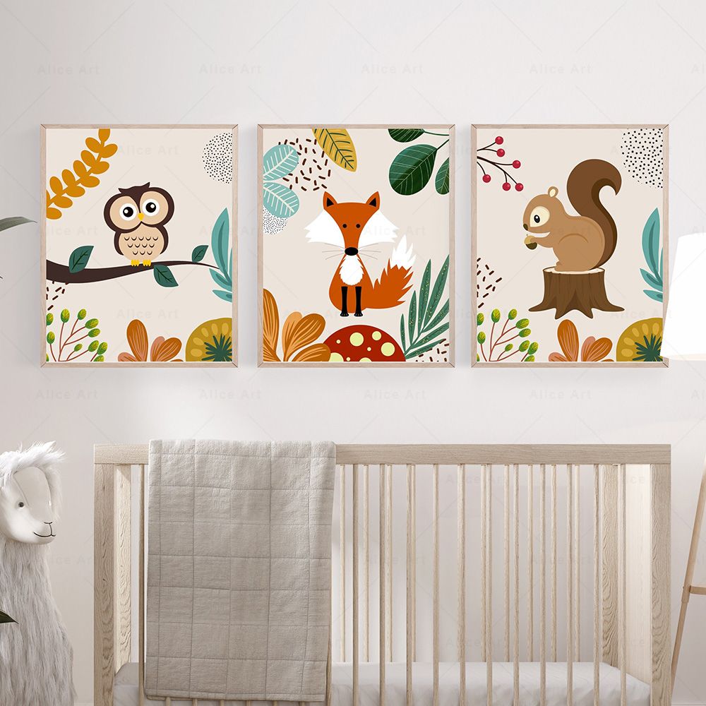 โปสเตอร์ภาพพิมพ์บนผ้าใบลายโบโฮ - Baby Zebra Nursery บทวิจารณ์และราคา