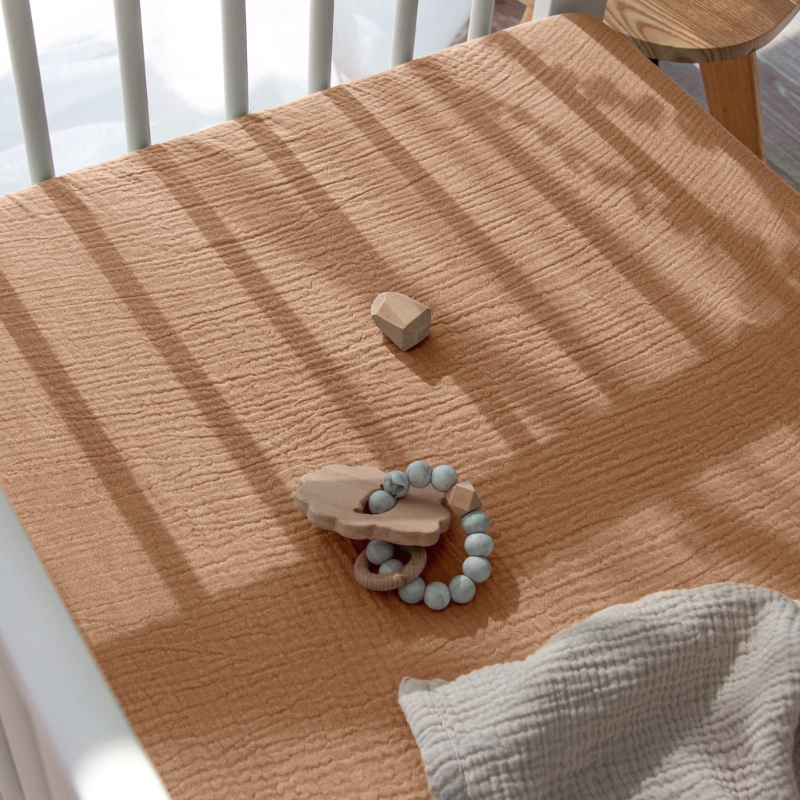ผ้าปูเตียงผ้าฝ้ายมัสลินนุ่มระบ - Baby Nursery Cushion บทวิจารณ์และราคา