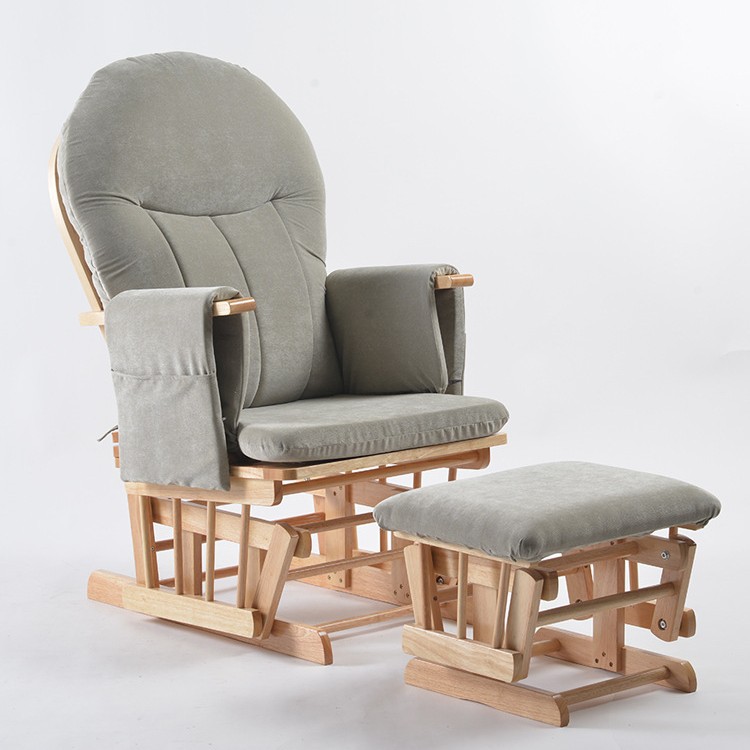 เก้าอี้โยกไม้สำหรับให้นมบุตรแบ - Baby Nursery Rocking Chair บทวิจารณ์และราคา