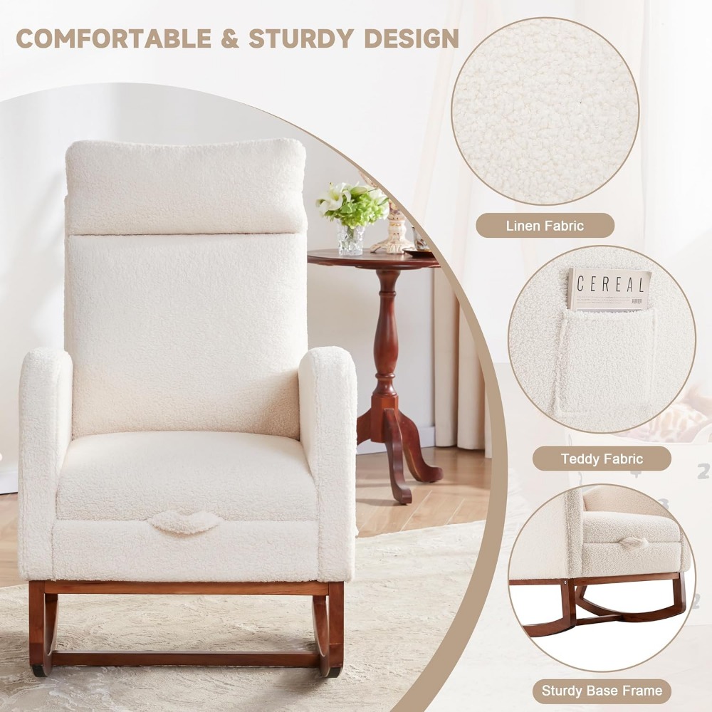 เก้าอี้โยกเก้าอี้เนอสเซอรี่พร้ - Baby Nursery Rocking Chair บทวิจารณ์และราคา