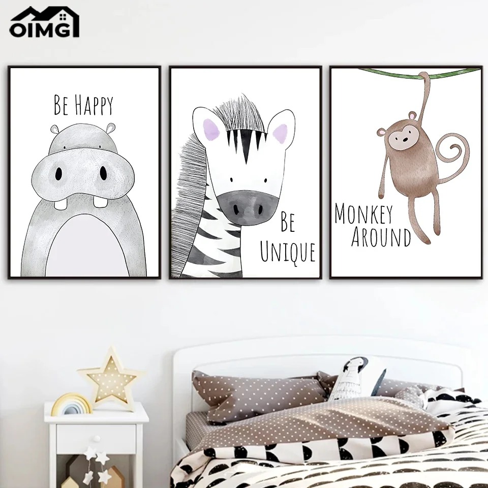 1 ชิ้น ไร้กรอบ, ลูกสิงโต ลายม้ - Baby Zebra Nursery บทวิจารณ์และราคา