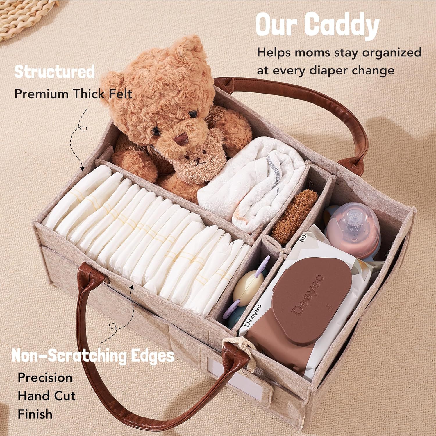 ตะกร้าเก็บของเด็กอ่อนแบบมีหูหิ - Baby Nursery Shelves บทวิจารณ์และราคา