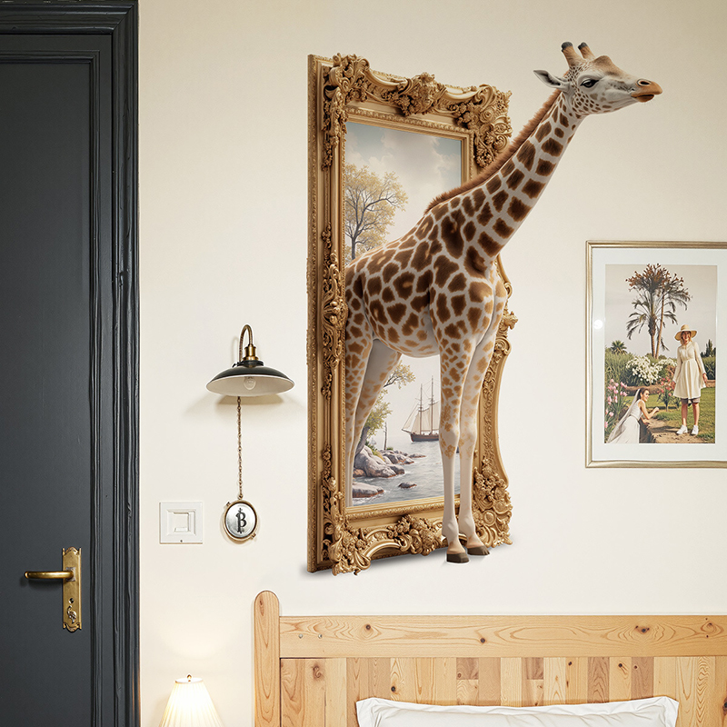 สติ๊กเกอร์ติดผนังลายยีราฟ 3 มิ - Baby Nursery Picture Frames บทวิจารณ์และราคา