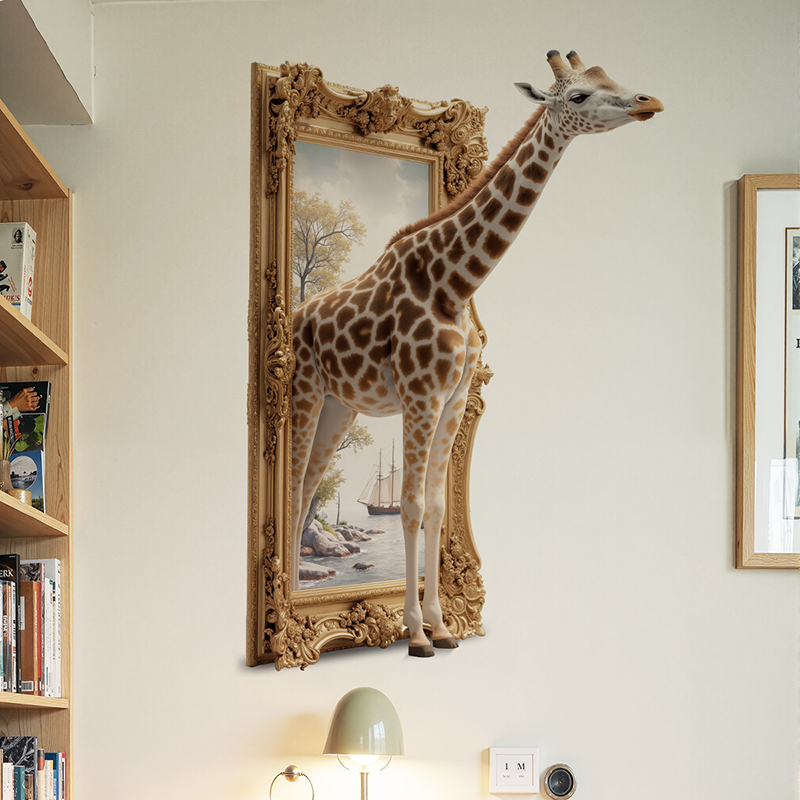 สติ๊กเกอร์ติดผนังลายยีราฟ 3 มิ - Baby Nursery Picture Frames บทวิจารณ์และราคา