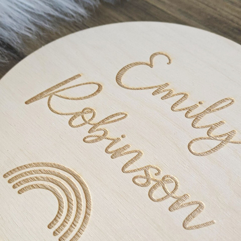 ไม้แกะสลัก ป้ายชื่อเนอสเซอรี่  - Baby Nursery Keepsake บทวิจารณ์และราคา
