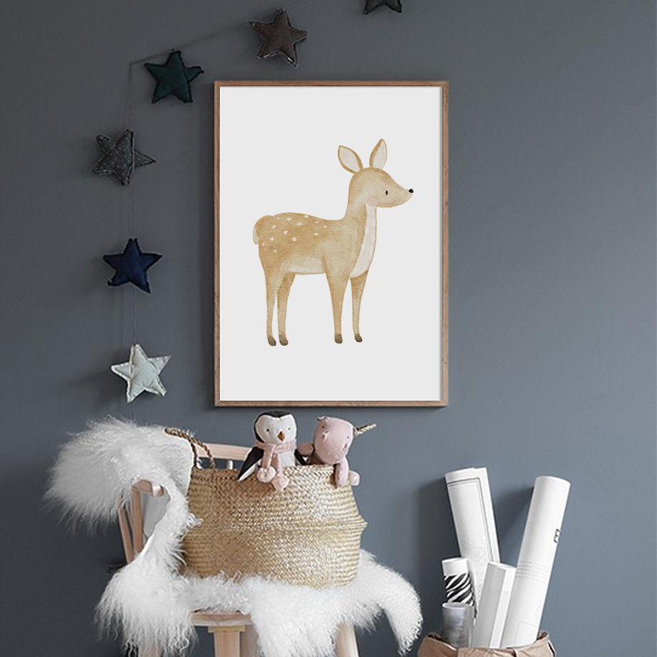 ภาพพิมพ์บนผ้าใบลายไดโนเสาร์ สิ - Baby Zebra Nursery บทวิจารณ์และราคา