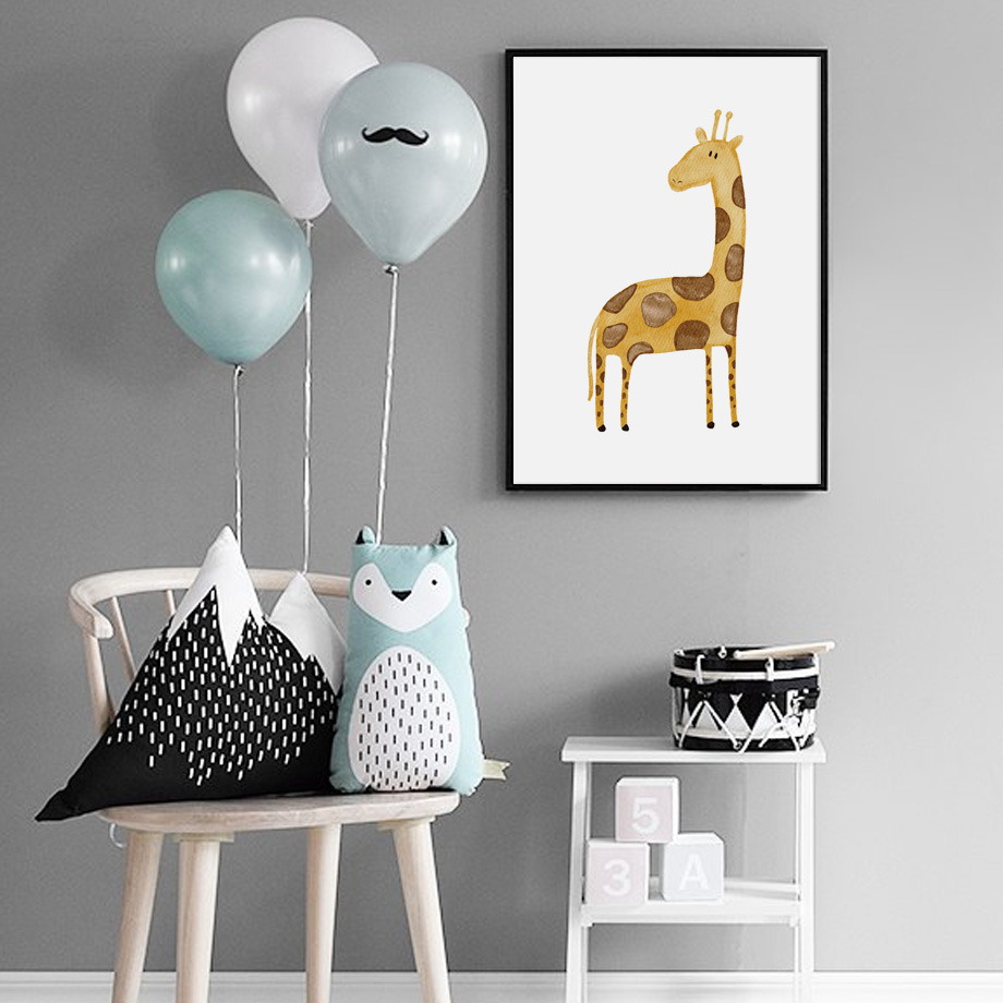 ภาพพิมพ์บนผ้าใบลายไดโนเสาร์ สิ - Baby Zebra Nursery บทวิจารณ์และราคา