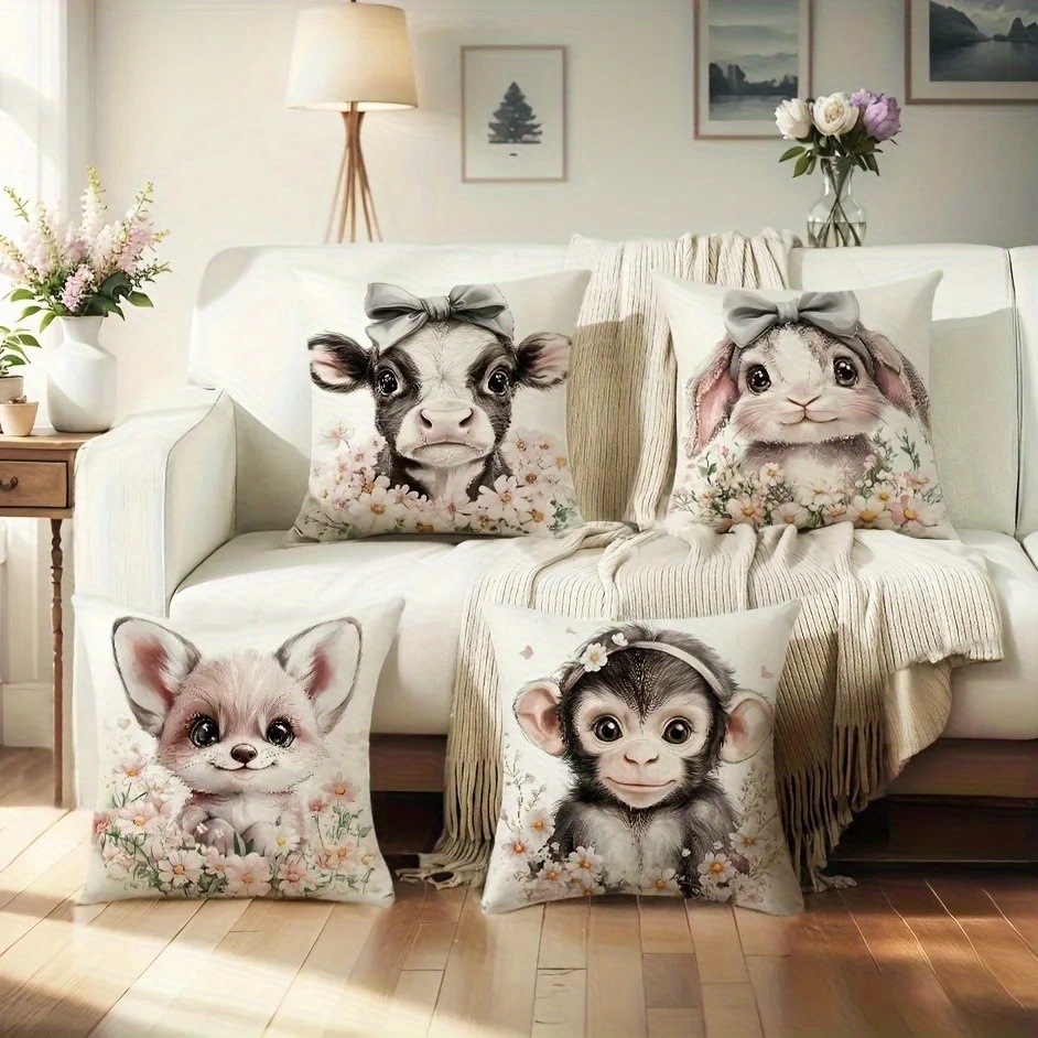 ปลอกหมอนอิงรูปสัตว์น่ารักสำหรั - Baby Nursery Cushion บทวิจารณ์และราคา