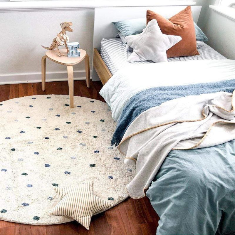 พรมขนนุ่มลายจุดสำหรับห้องนั่งเ - Soft Rug Nursery บทวิจารณ์และราคา