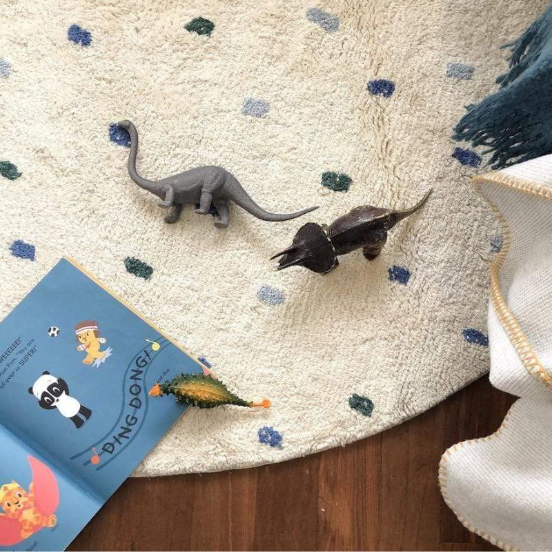 พรมขนนุ่มลายจุดสำหรับห้องนั่งเ - Soft Rug Nursery บทวิจารณ์และราคา