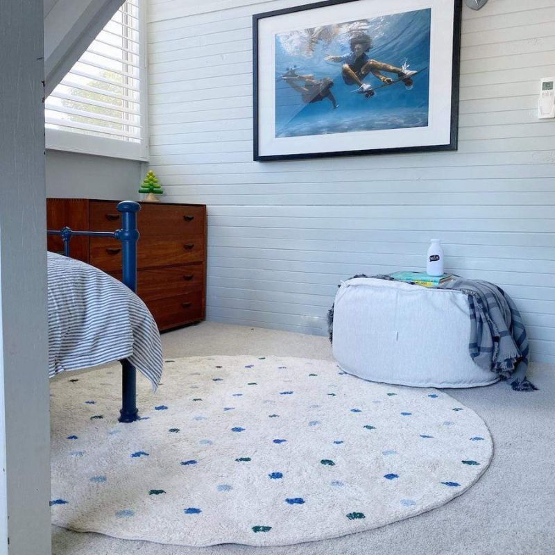 พรมขนนุ่มลายจุดสำหรับห้องนั่งเ - Soft Rug Nursery บทวิจารณ์และราคา