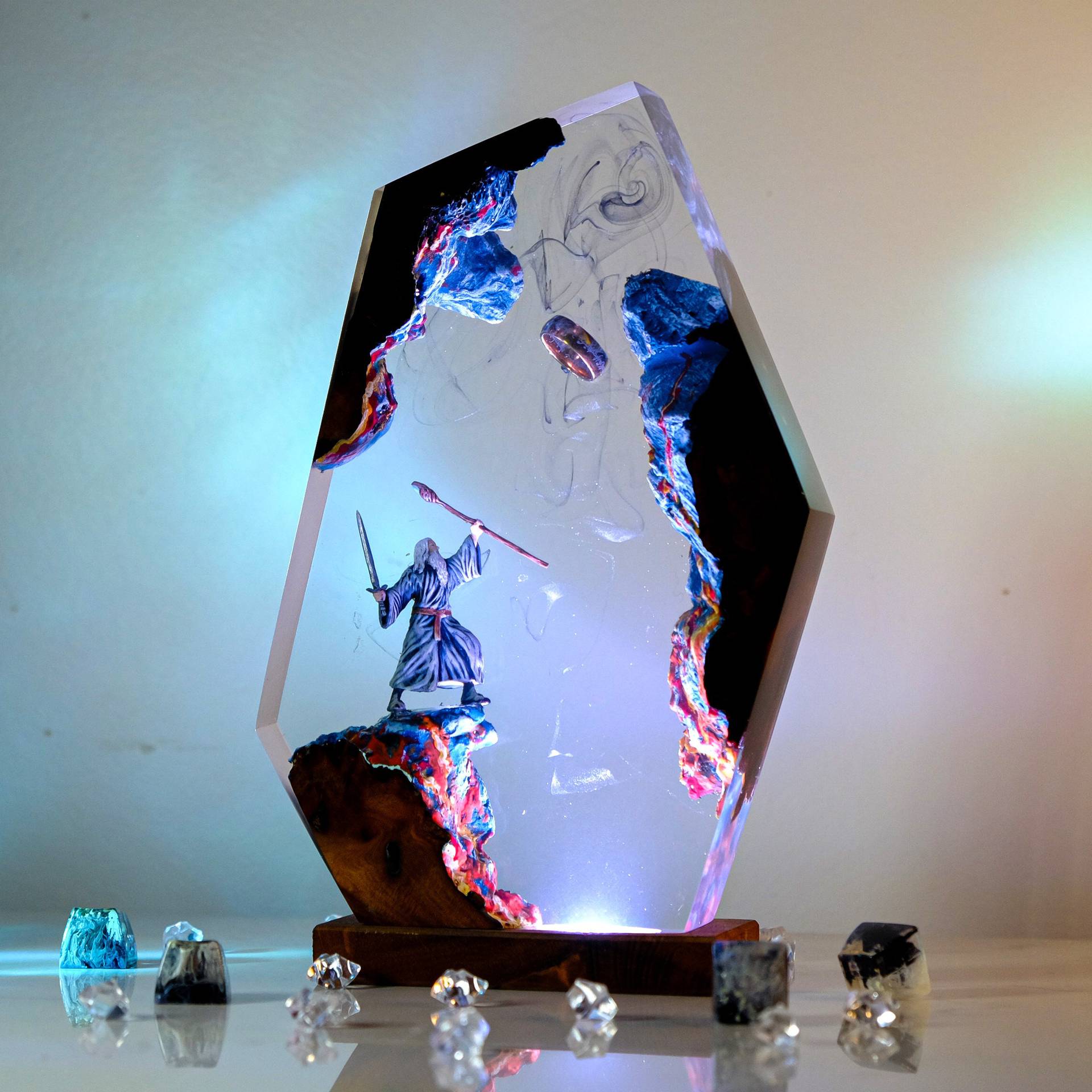 โคมไฟเรซิ่นรูปฉากภาพยนตร์ แหวน - Baby Nursery Light บทวิจารณ์และราคา