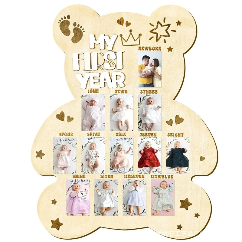 ป้ายไม้สำหรับถ่ายภาพเด็กแรกเกิ - Baby Nursery Keepsake บทวิจารณ์และราคา