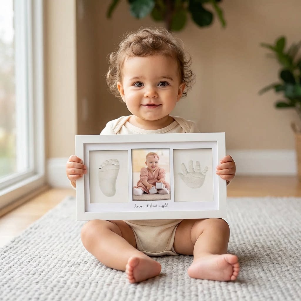 ชุดของที่ระลึกสำหรับรอยมือและร - Baby Nursery Keepsake บทวิจารณ์และราคา