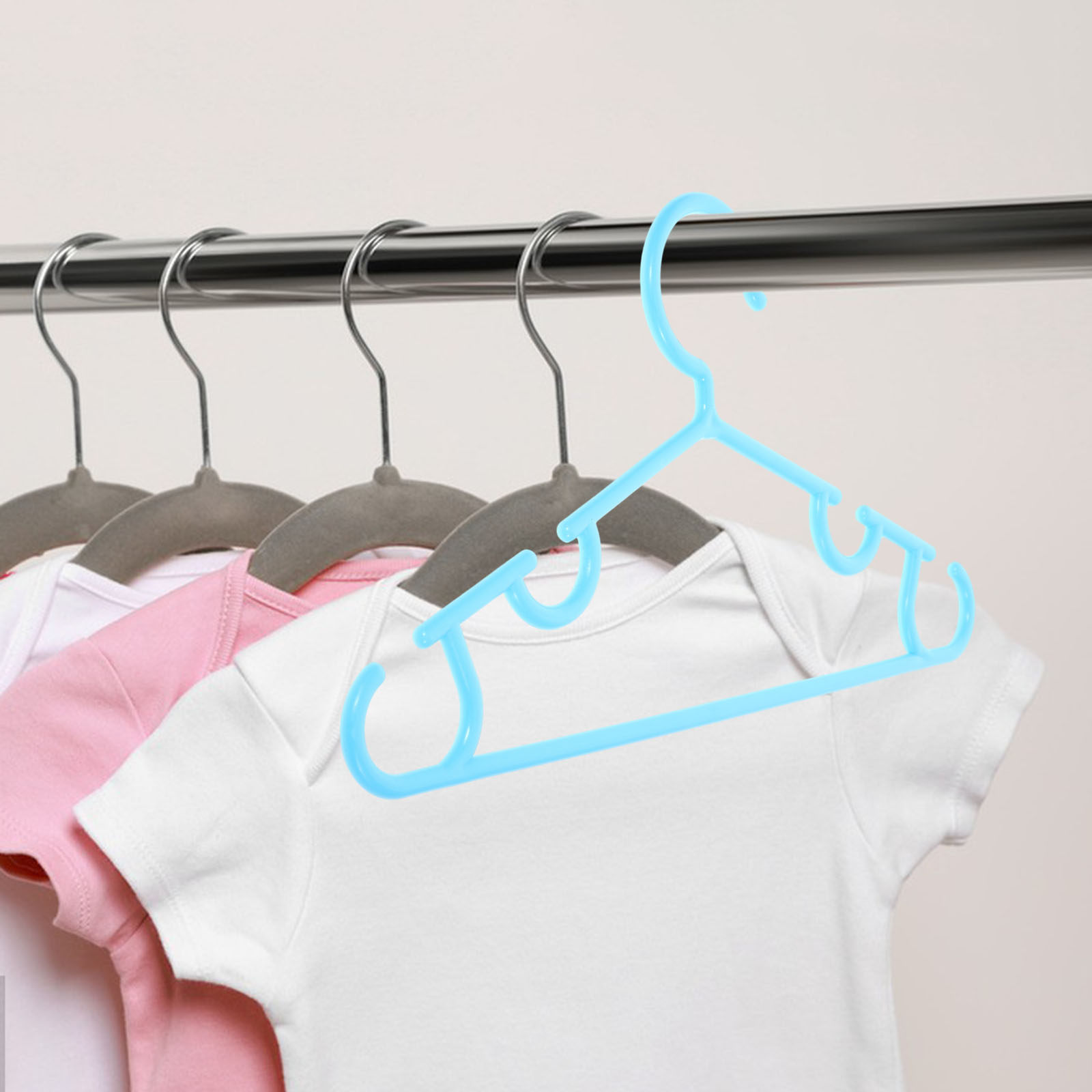 ไม้แขวนเสื้อเด็ก 10 ชิ้น ปลอดภ - Baby Nursery Closet Organization บทวิจารณ์และราคา