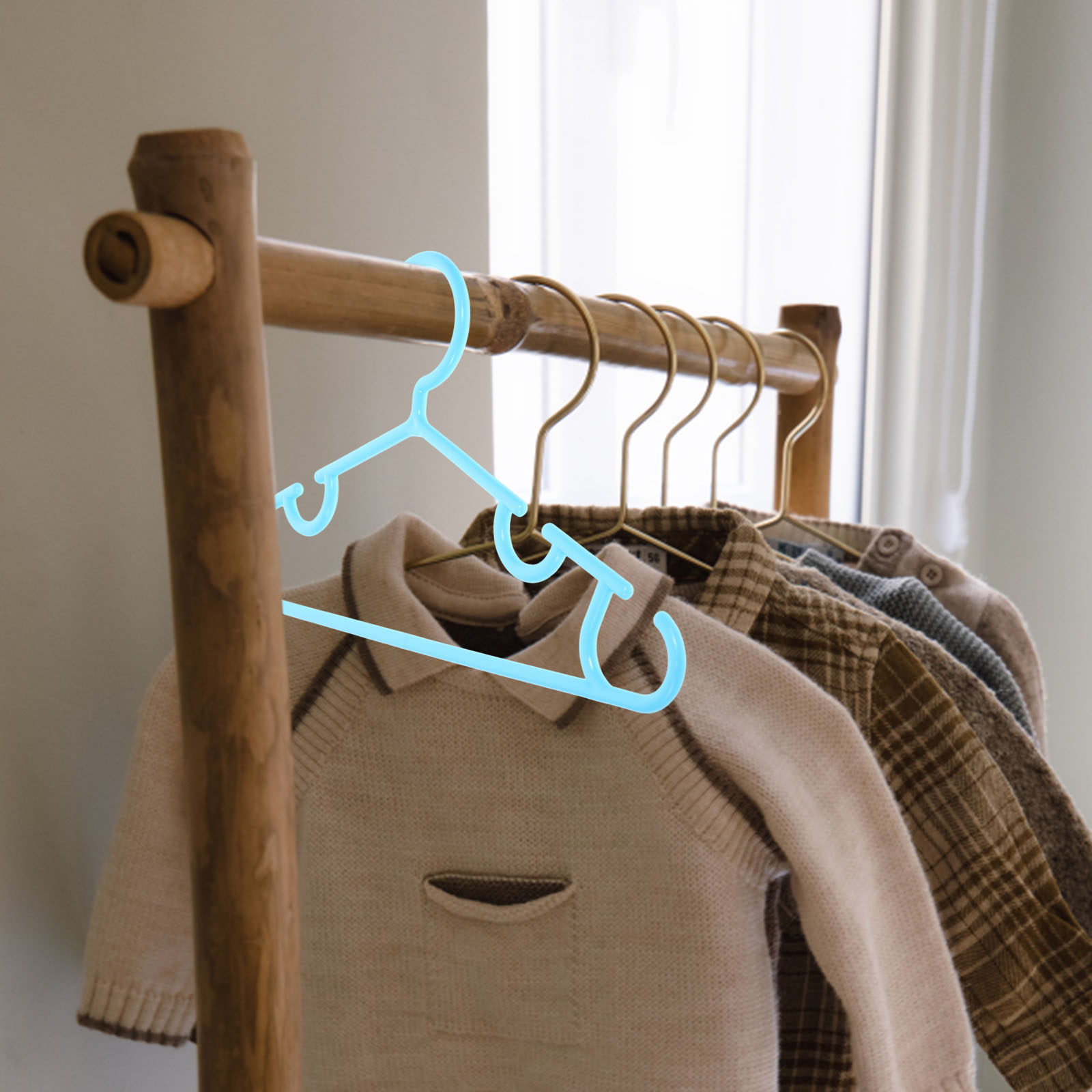 ไม้แขวนเสื้อเด็ก 10 ชิ้น ปลอดภ - Baby Nursery Closet Organization บทวิจารณ์และราคา