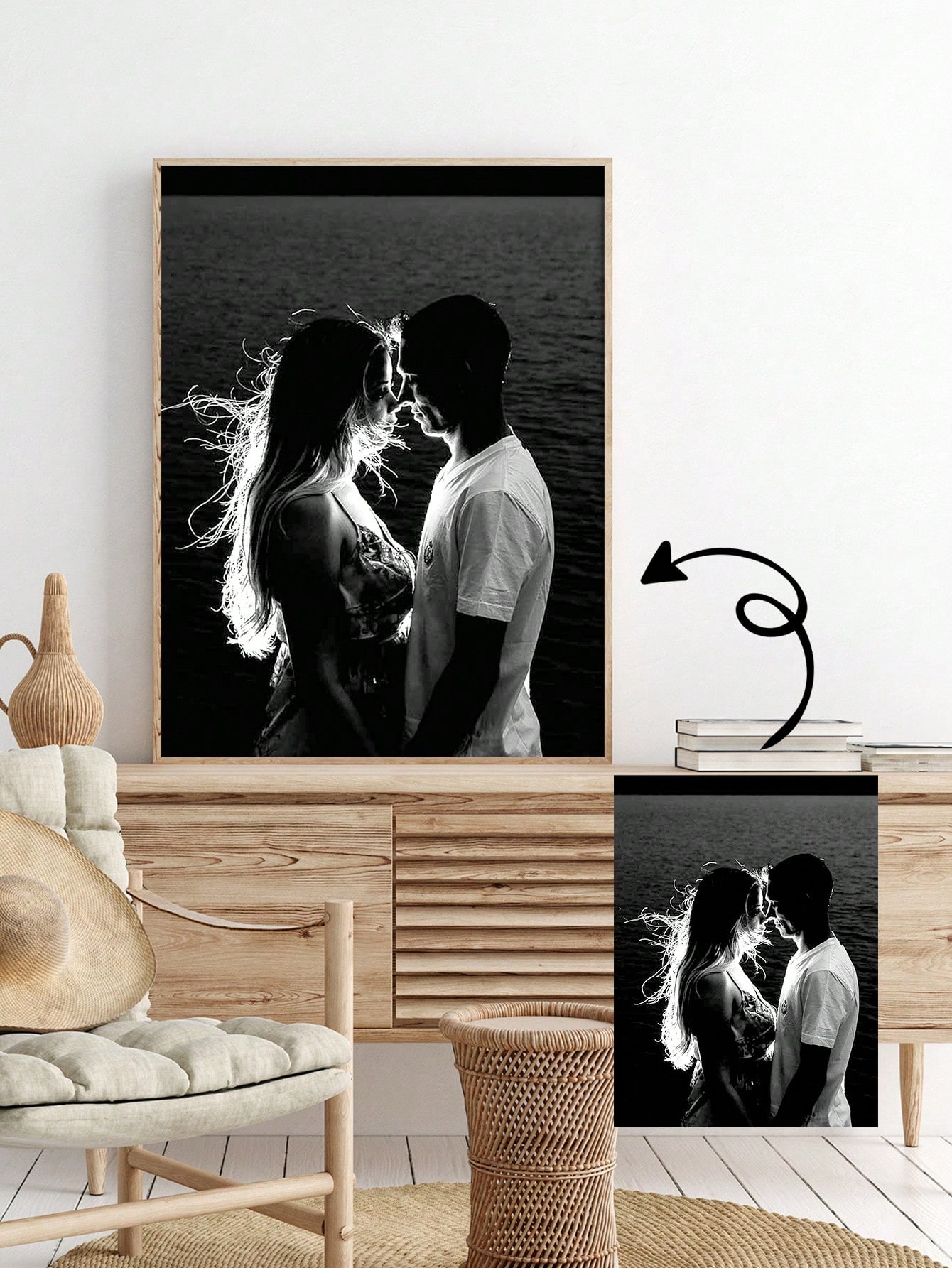 ภาพพิมพ์บนผ้าใบแบบกำหนดเองพร้อ - Photo Frame Baby บทวิจารณ์และราคา