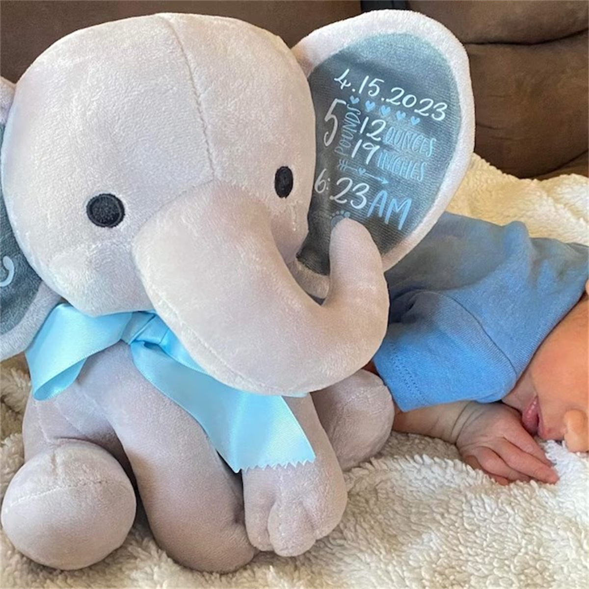 ตุ๊กตาช้างแบบกำหนดเองพร้อมข้อม - Baby Nursery Keepsake บทวิจารณ์และราคา