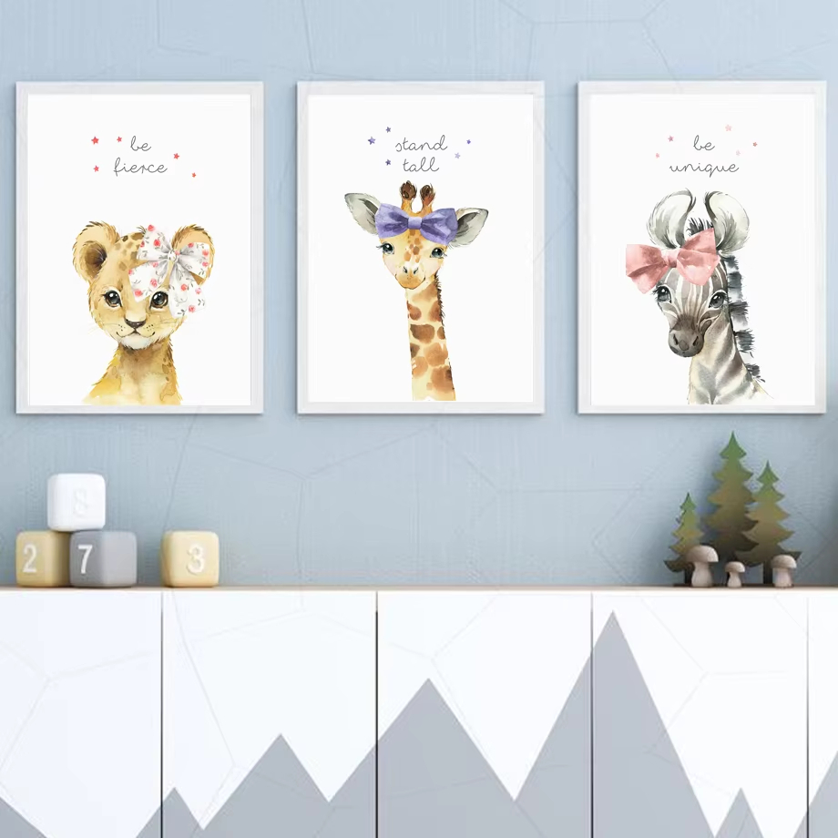 สิงโตม้าลายยีราฟช้าง Hippo ดอก - Baby Zebra Nursery บทวิจารณ์และราคา