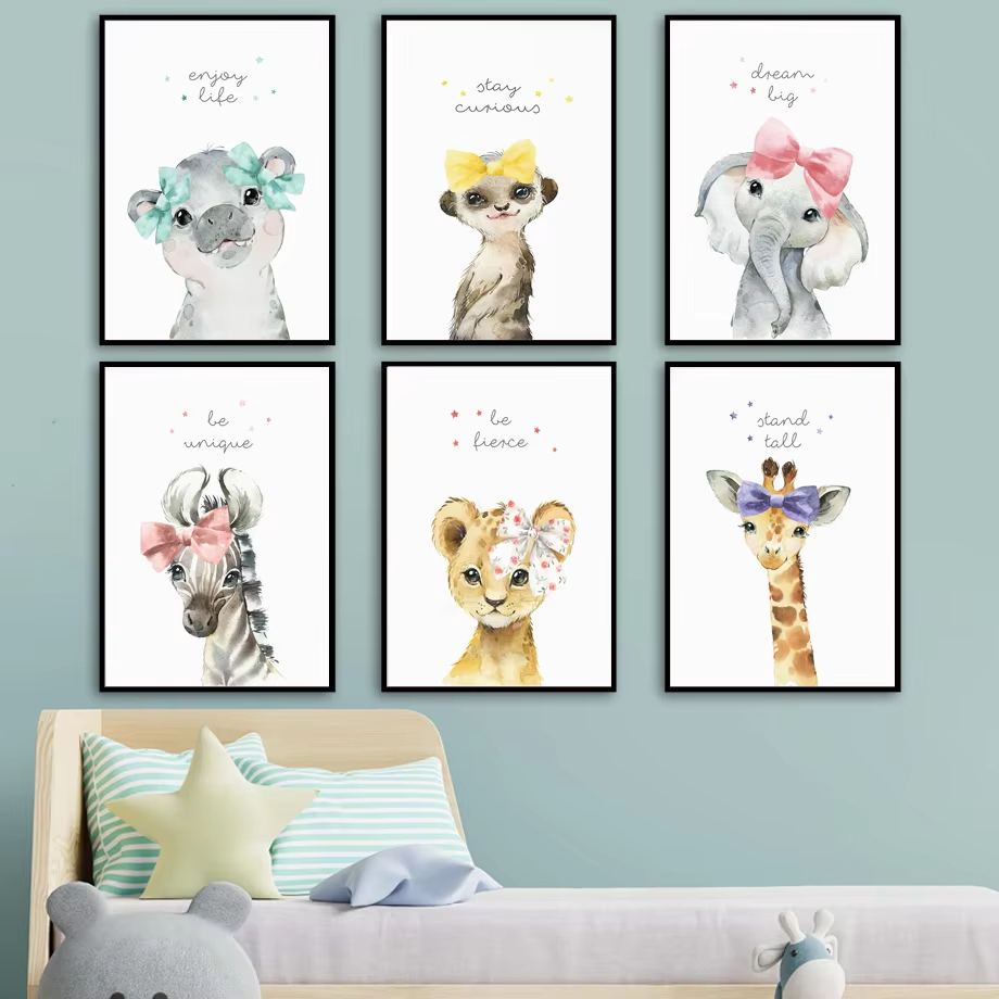 สิงโตม้าลายยีราฟช้าง Hippo ดอก - Baby Zebra Nursery บทวิจารณ์และราคา