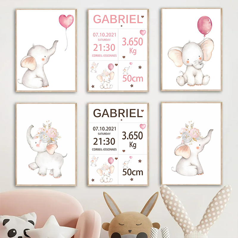 เด็กสีชมพูที่กําหนดเองชื่อวันท - Baby Nursery Pink บทวิจารณ์และราคา