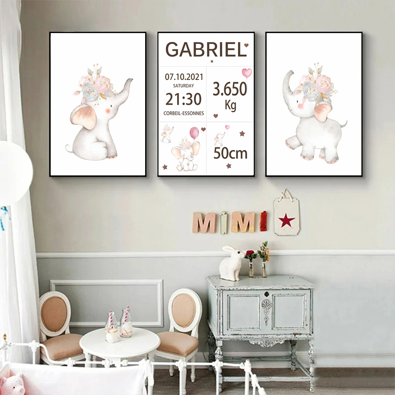 เด็กสีชมพูที่กําหนดเองชื่อวันท - Baby Nursery Pink บทวิจารณ์และราคา