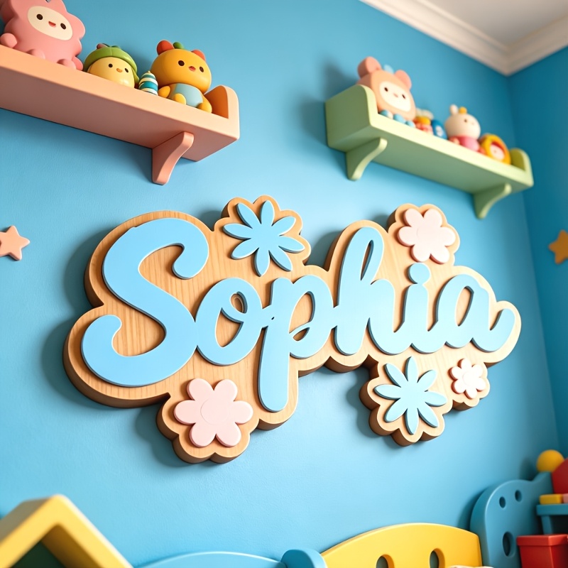 ป้ายห้องพักธีมดอกไม้แบบส่วนตัว - Baby Nursery Usa บทวิจารณ์และราคา